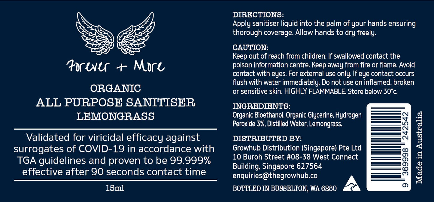 Forever And More - Organic Sanitiser 15ml