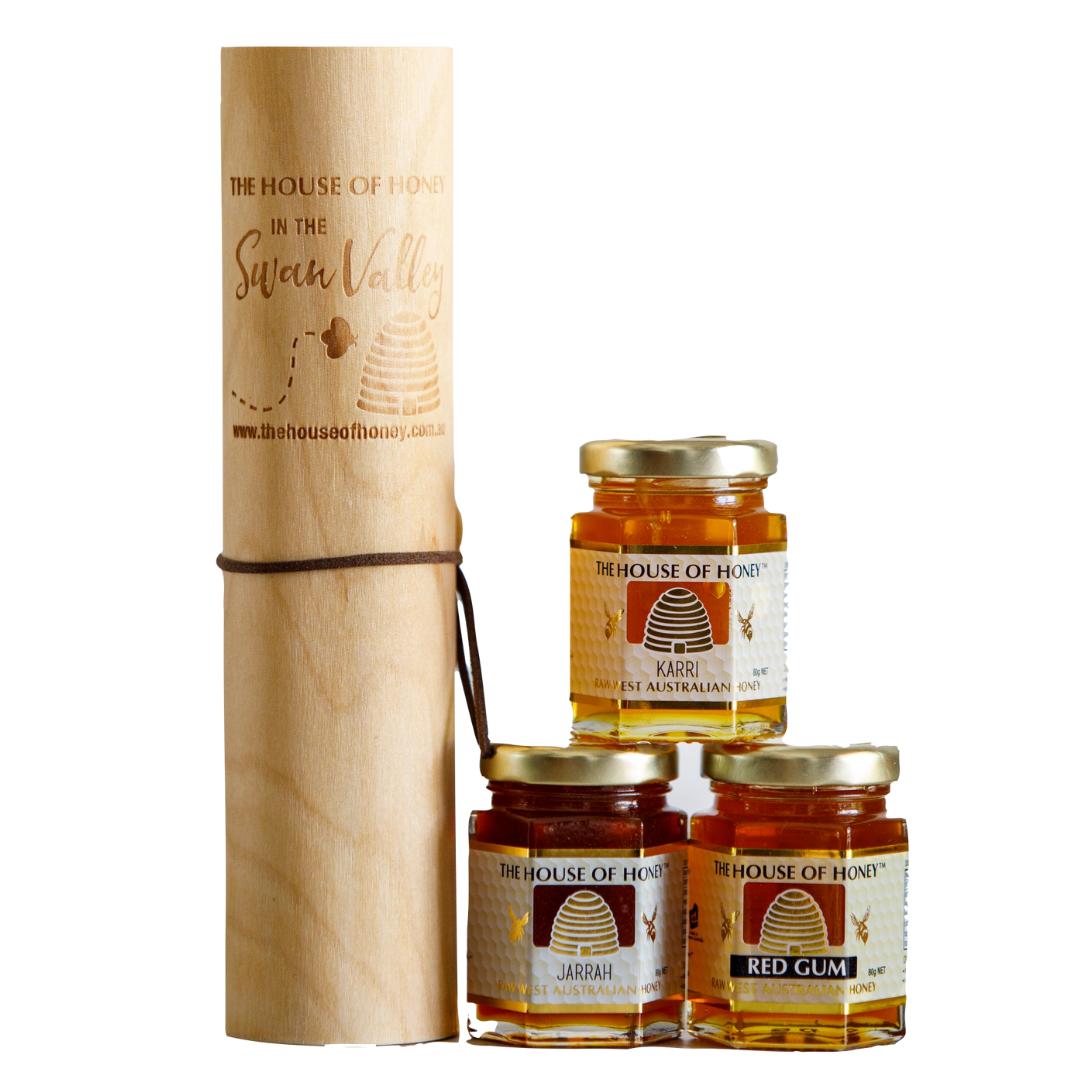 The House Of Honey - Premium Honey Scroll (Jarrah, Redgum, Karri)